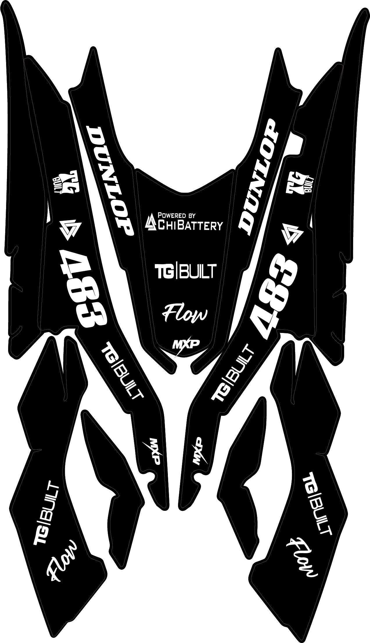 Ultra bee full plastics graphics kit