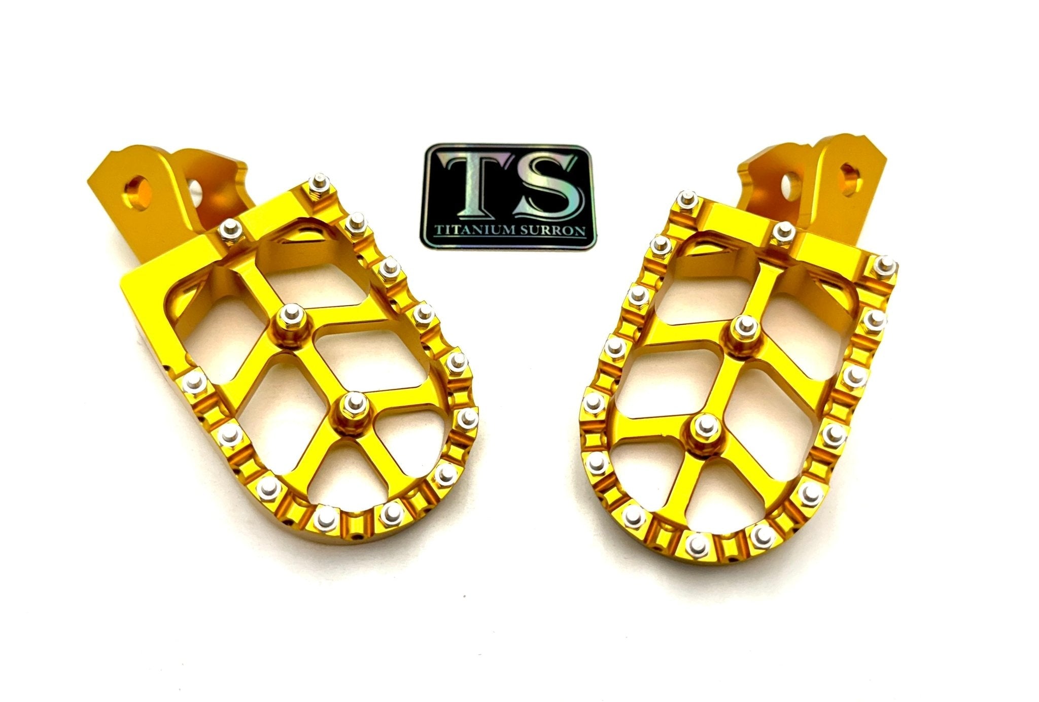 Anodized Aluminum Foot Pegs for Surron and Similar E-moto