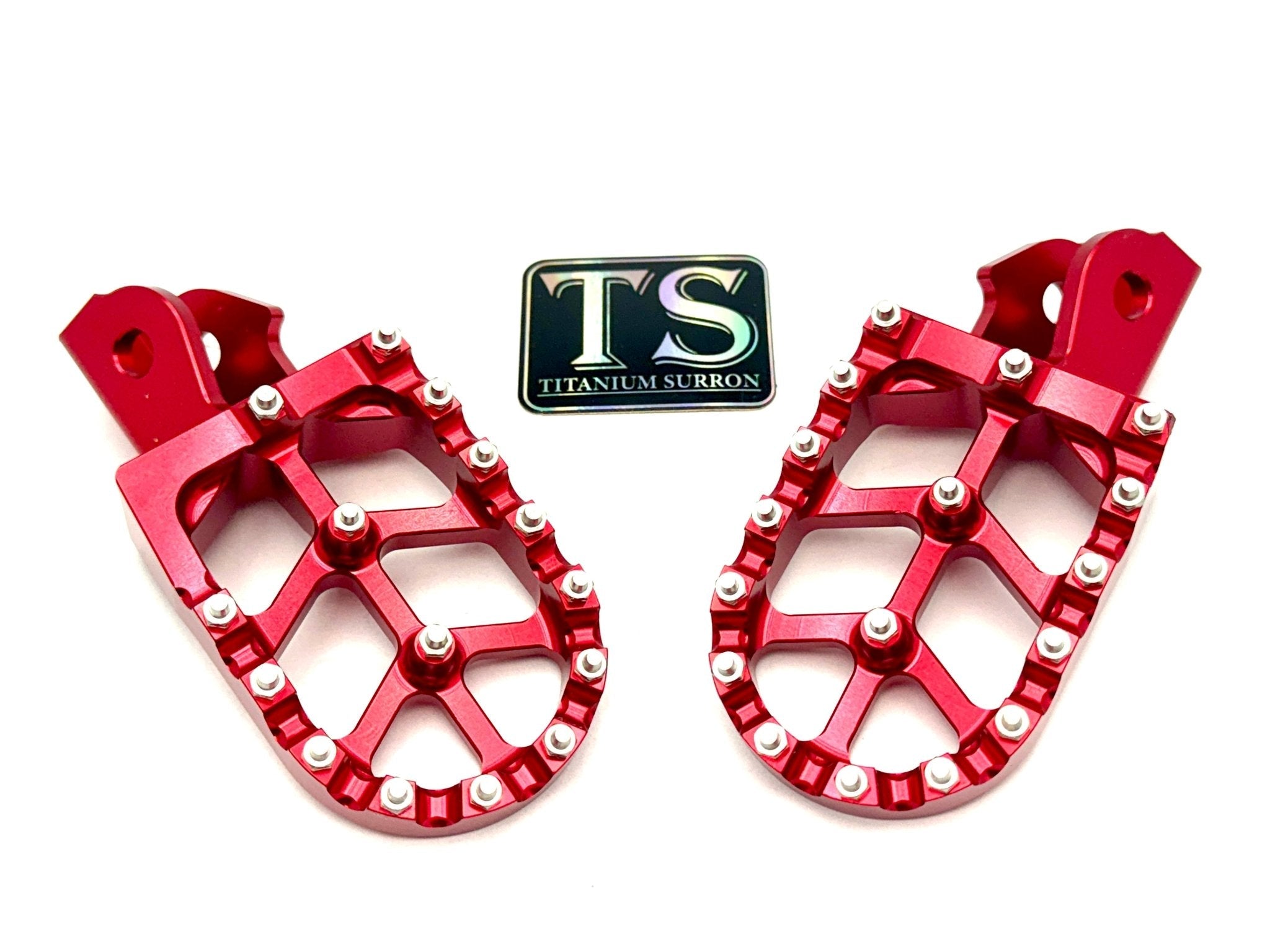 Anodized Aluminum Foot Pegs for Surron and Similar E-moto