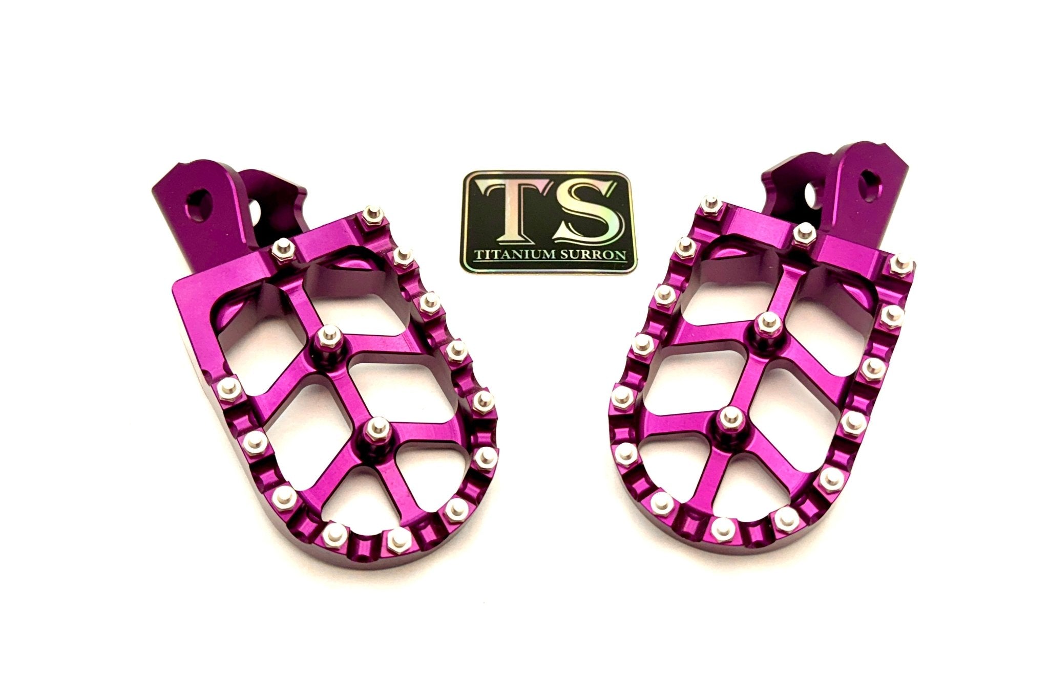 Anodized Aluminum Foot Pegs for Surron and Similar E-moto